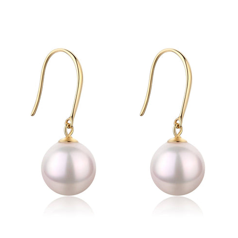7-8.5mm White Akoya Pearl Leise Drop Earrings - House Of Pearls